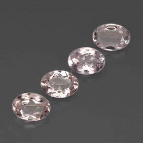 Pedras preciosas de morganita rosa natural de  ct, corte oval, VVS