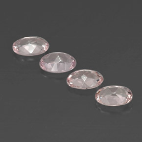 Pedras preciosas de morganita rosa natural de  ct, corte oval, VVS