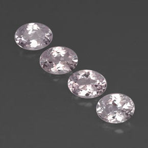 Pedras preciosas de morganita rosa natural de  ct, corte oval, VVS