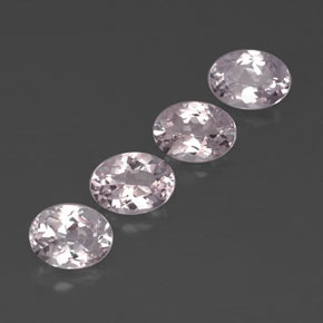 Pedras preciosas de morganita rosa natural de  ct, corte oval, VVS