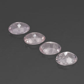 Pedras preciosas de morganita rosa natural de  ct, corte oval, VVS