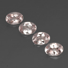 Pedras preciosas de morganita rosa natural de  ct, corte oval, VVS