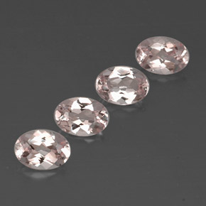 Pedras preciosas de morganita rosa natural de  ct, corte oval, VVS