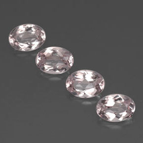 Pedras preciosas de morganita rosa natural de  ct, corte oval, VVS