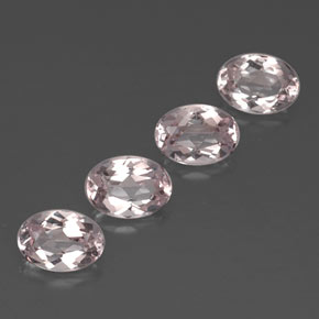 Pedras preciosas de morganita rosa natural de  ct, corte oval, VVS