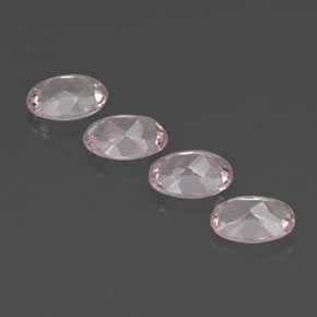 Pedras preciosas de morganita rosa natural de  ct, corte oval, VVS