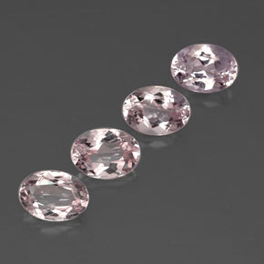 Pedras preciosas de morganita rosa natural de  ct, corte oval, VVS