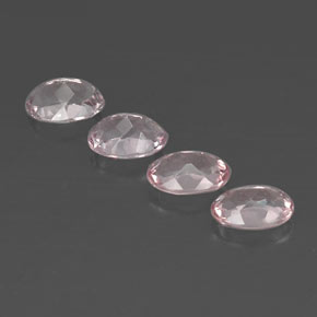 Pedras preciosas de morganita rosa natural de  ct, corte oval, VVS