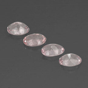 Pedras preciosas de morganita rosa natural de  ct, corte oval, VVS