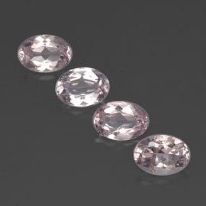 Pedras preciosas de morganita rosa natural de  ct, corte oval, VVS