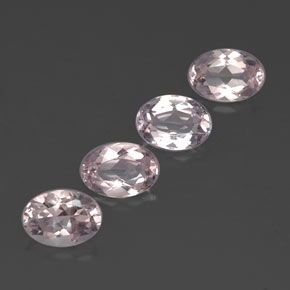 Pedras preciosas de morganita rosa natural de  ct, corte oval, VVS