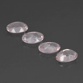 Pedras preciosas de morganita rosa natural de  ct, corte oval, VVS