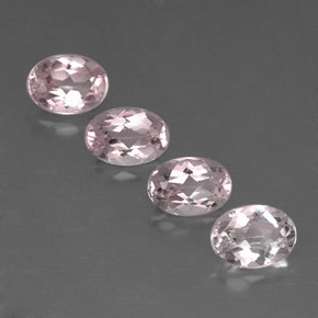 Pedras preciosas de morganita rosa natural de  ct, corte oval, VVS