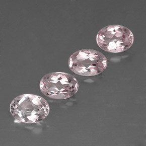 Pedras preciosas de morganita rosa natural de  ct, corte oval, VVS