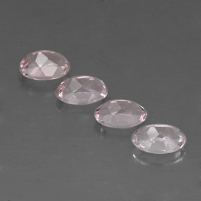 Pedras preciosas de morganita rosa natural de  ct, corte oval, VVS