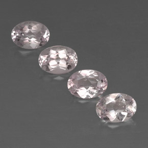 Pedras preciosas de morganita rosa natural de  ct, corte oval, VVS