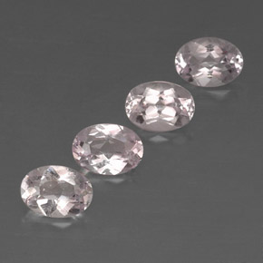 Pedras preciosas de morganita rosa natural de  ct, corte oval, VVS