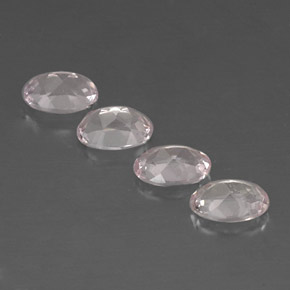 Pedras preciosas de morganita rosa natural de  ct, corte oval, VVS