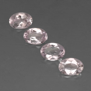 Pedras preciosas de morganita rosa natural de  ct, corte oval, VVS