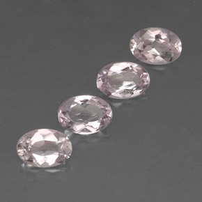 Pedras preciosas de morganita rosa natural de  ct, corte oval, VVS