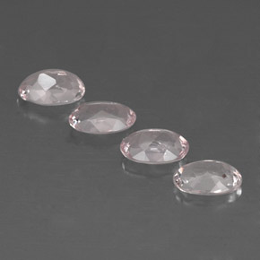 Pedras preciosas de morganita rosa natural de  ct, corte oval, VVS