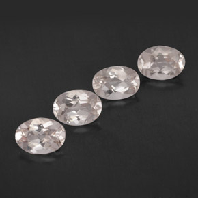 Pedras preciosas de morganita rosa natural de  ct, corte oval, VVS