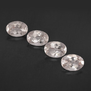 Pedras preciosas de morganita rosa natural de  ct, corte oval, VVS