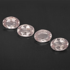 Pedras preciosas de morganita rosa natural de  ct, corte oval, VVS