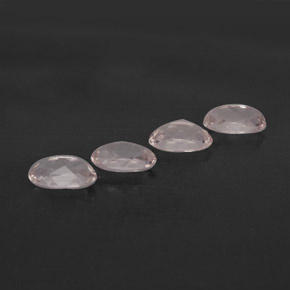Pedras preciosas de morganita rosa natural de  ct, corte oval, VVS