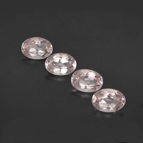 Pedras preciosas de morganita rosa natural de  ct, corte oval, VVS
