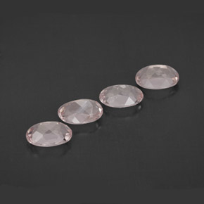 Pedras preciosas de morganita rosa natural de  ct, corte oval, VVS
