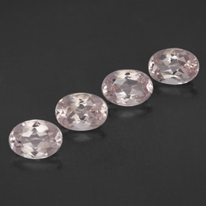 Pedras preciosas de morganita rosa natural de  ct, corte oval, IF