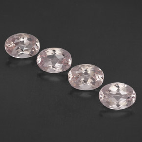 Pedras preciosas de morganita rosa natural de  ct, corte oval, IF