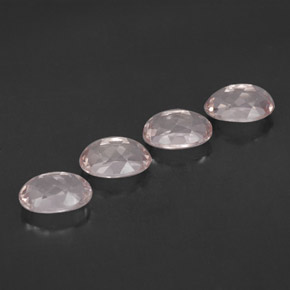 Pedras preciosas de morganita rosa natural de  ct, corte oval, IF
