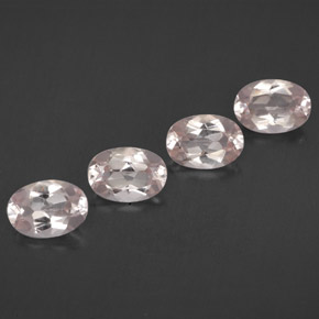 Pedras preciosas de morganita rosa natural de  ct, corte oval, VVS