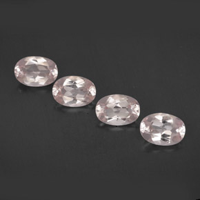 Pedras preciosas de morganita rosa natural de  ct, corte oval, VVS