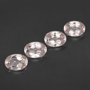 Pedras preciosas de morganita rosa natural de  ct, corte oval, VVS