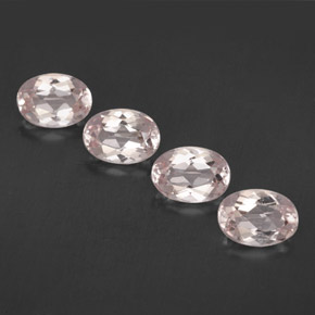 Pedras preciosas de morganita rosa natural de  ct, corte oval, VVS