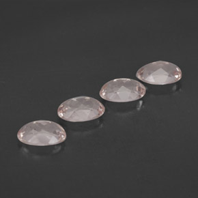 Pedras preciosas de morganita rosa natural de  ct, corte oval, VVS
