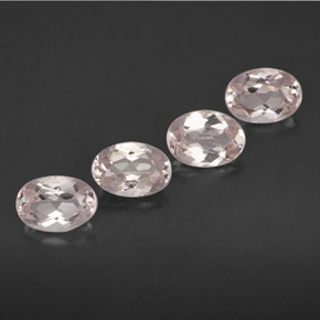 Pedras preciosas de morganita rosa natural de  ct, corte oval, VVS