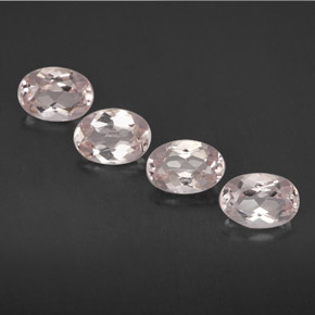 Pedras preciosas de morganita rosa natural de  ct, corte oval, VVS