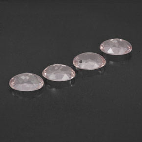 Pedras preciosas de morganita rosa natural de  ct, corte oval, VVS
