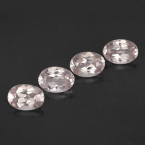 Pedras preciosas de morganita rosa natural de  ct, corte oval, VVS