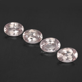 Pedras preciosas de morganita rosa natural de  ct, corte oval, VVS