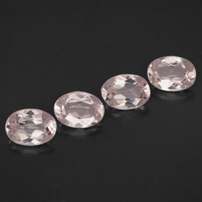 Pedras preciosas de morganita rosa natural de  ct, corte oval, VVS