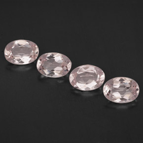 Pedras preciosas de morganita rosa natural de  ct, corte oval, VVS