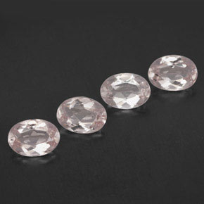 Pedras preciosas de morganita rosa natural de  ct, corte oval, VVS