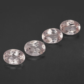 Pedras preciosas de morganita rosa natural de  ct, corte oval, VVS