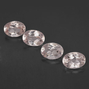 Pedras preciosas de morganita rosa natural de  ct, corte oval, VVS