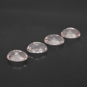 Pedras preciosas de morganita rosa natural de  ct, corte oval, VVS
